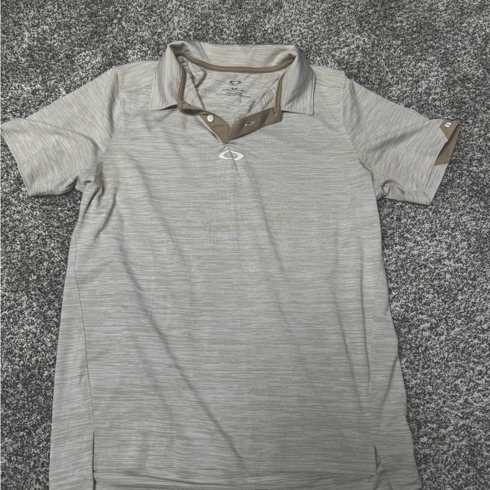 Oakley Men's Tan Polo Shirt